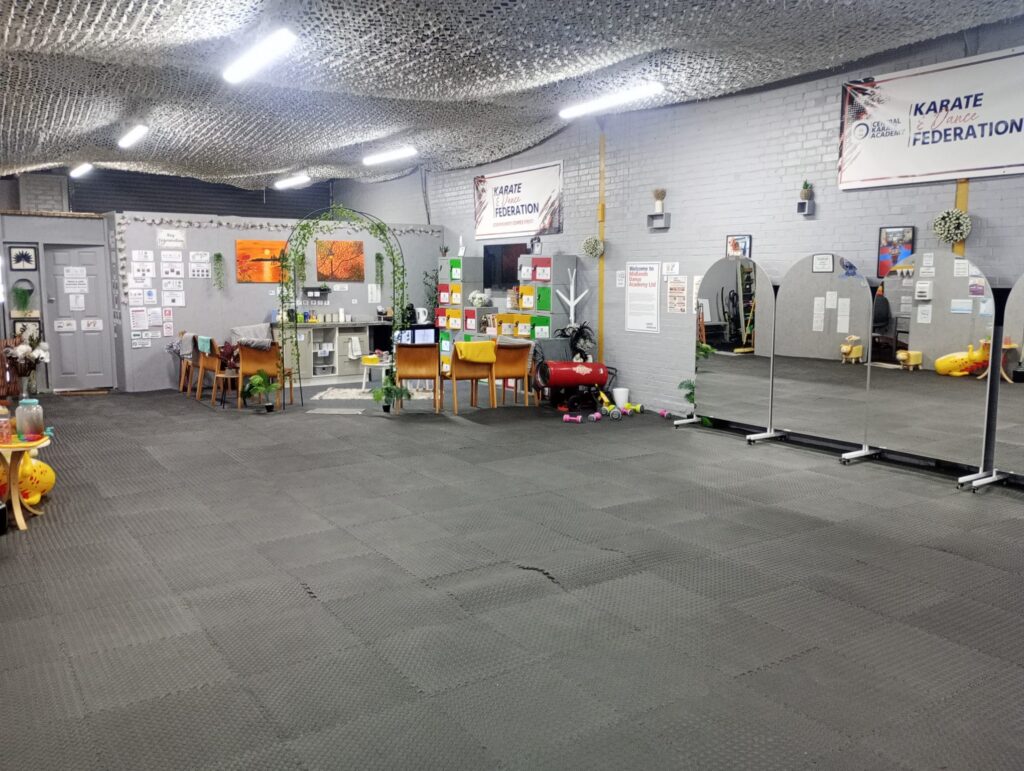 Martial arts training room in Leamington Spa